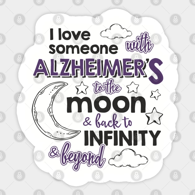 I Love Someone with Alzheimer’s Memory Matters Sticker by Anticorporati